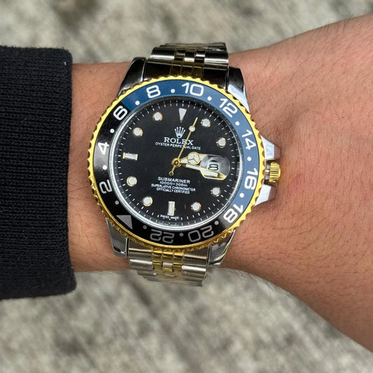 ROLEX SUBMARINER NEW BICOLOR TABLERO NEGRO - AZUL