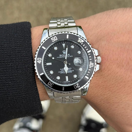 ROLEX SUBMARINER JUBILEE PLATEADO TABLERO NEGRO