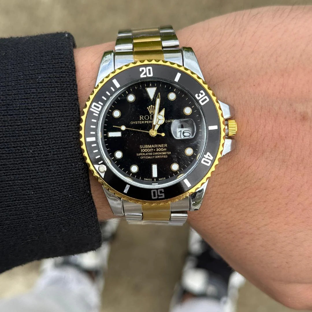 ROLEX SUBMARINER NEW BICOLOR TABLERO NEGRO