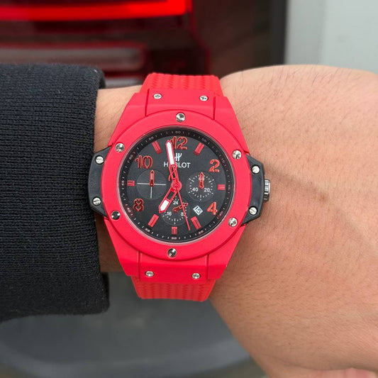 HUBLOT BIG BANG ROJO TABLERO NEGRO