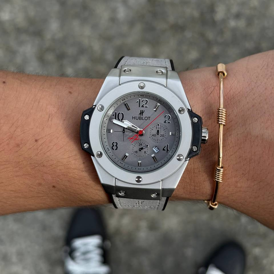 HUBLOT BIG BANG NEW GRIS TABLERO GRIS-PLATEADO